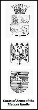 Metaxa family Coats of Arms.