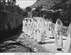 Procession of the Figlie di Maria, Capri