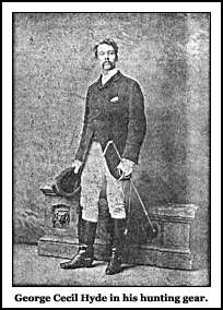 George Cecil Hyde in his hunting gear